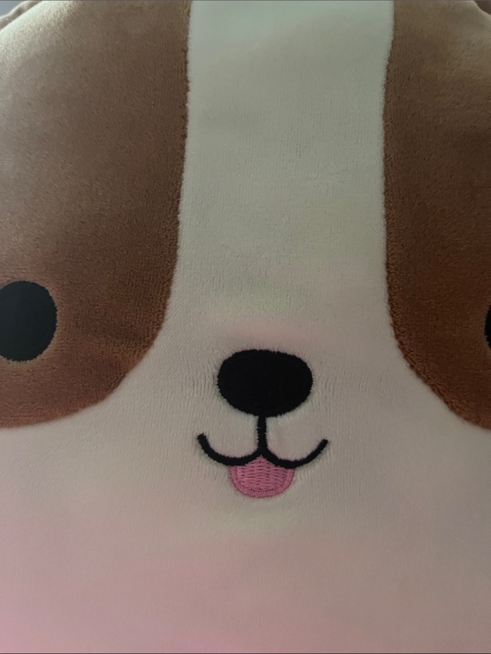 Squishmallows Brenden - 12 inch Plush Brown & White Dog Pillow - Picture 6 of 6
